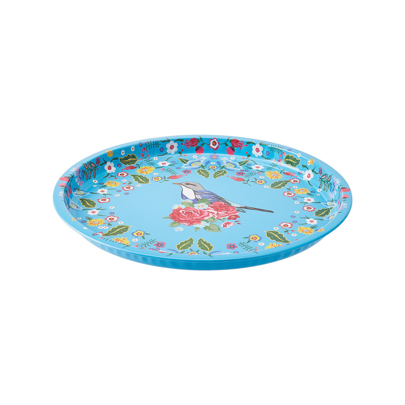 Flores Blue Tray 35 cm