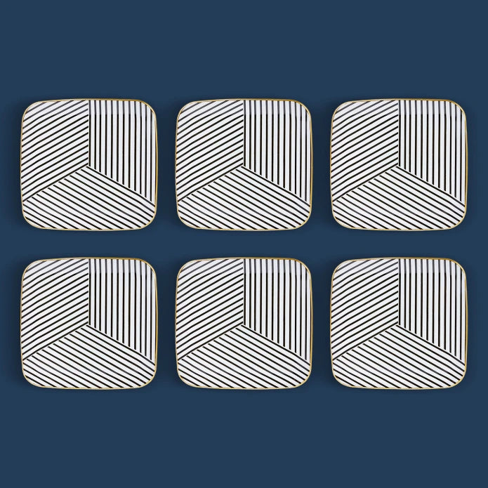 Black Noir Dessert Plate