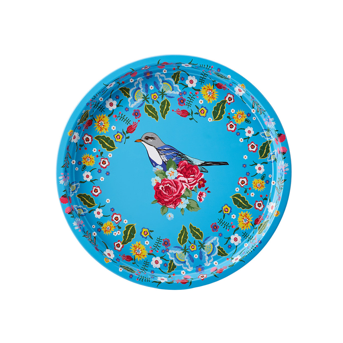 Flores Blue Tray 35 cm