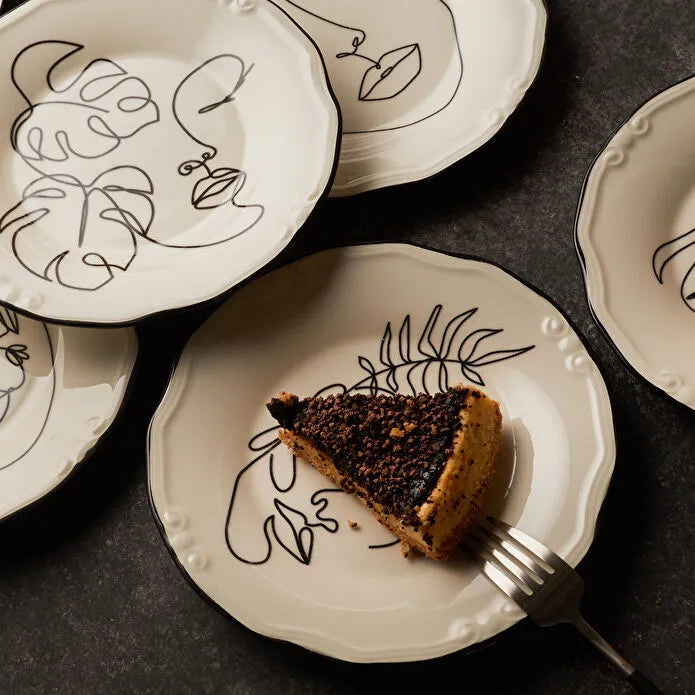 Face Dessert Plate Set