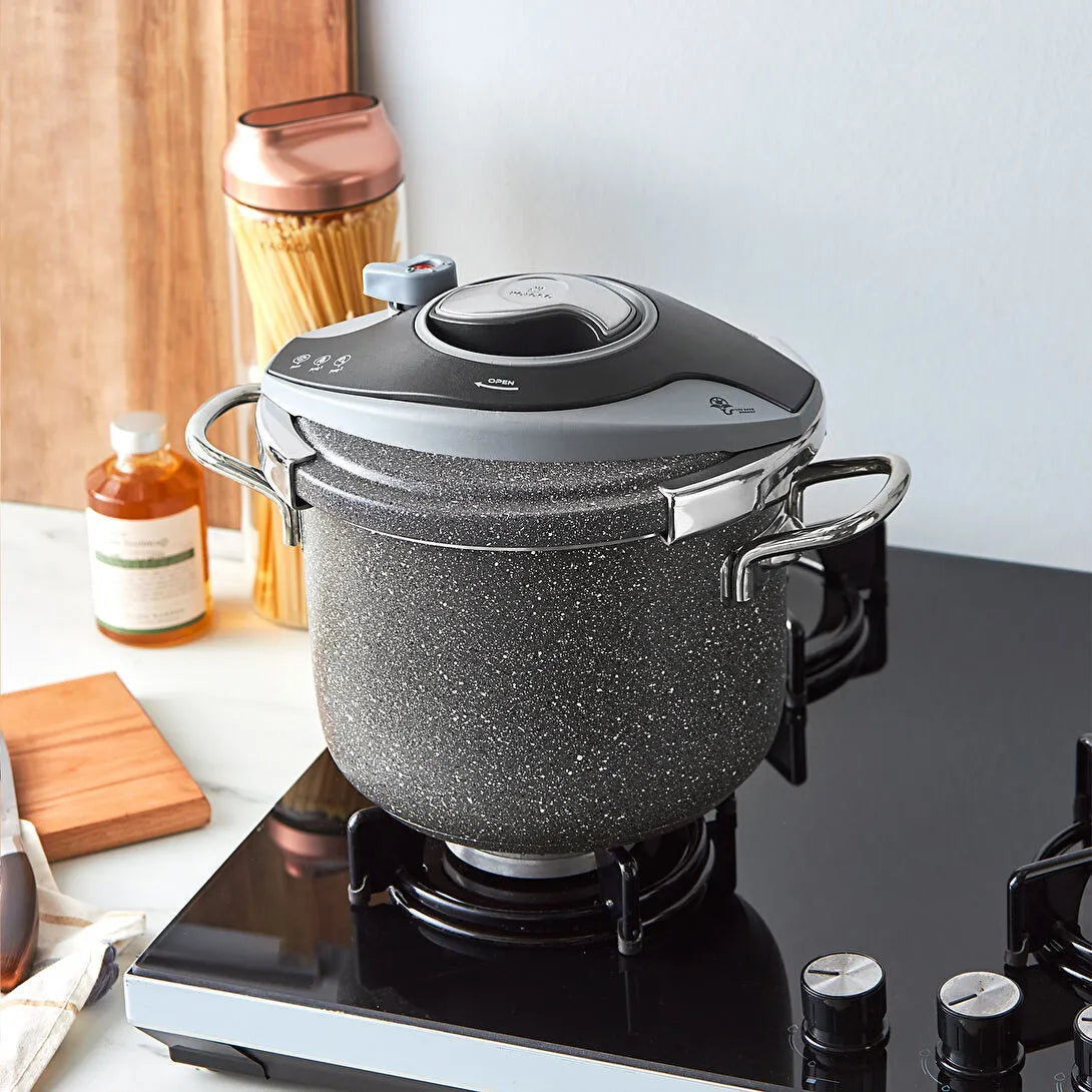 Karaca Biogranit Steel Plus Pressure Cooker Grey 6 Lt
