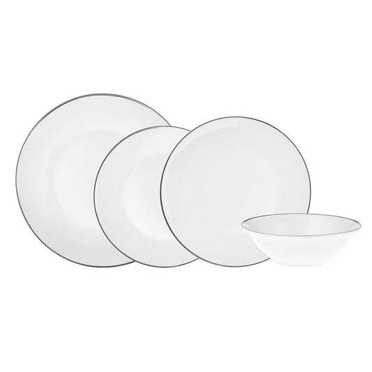 Alicia Porcelain Platinum Dinnerware