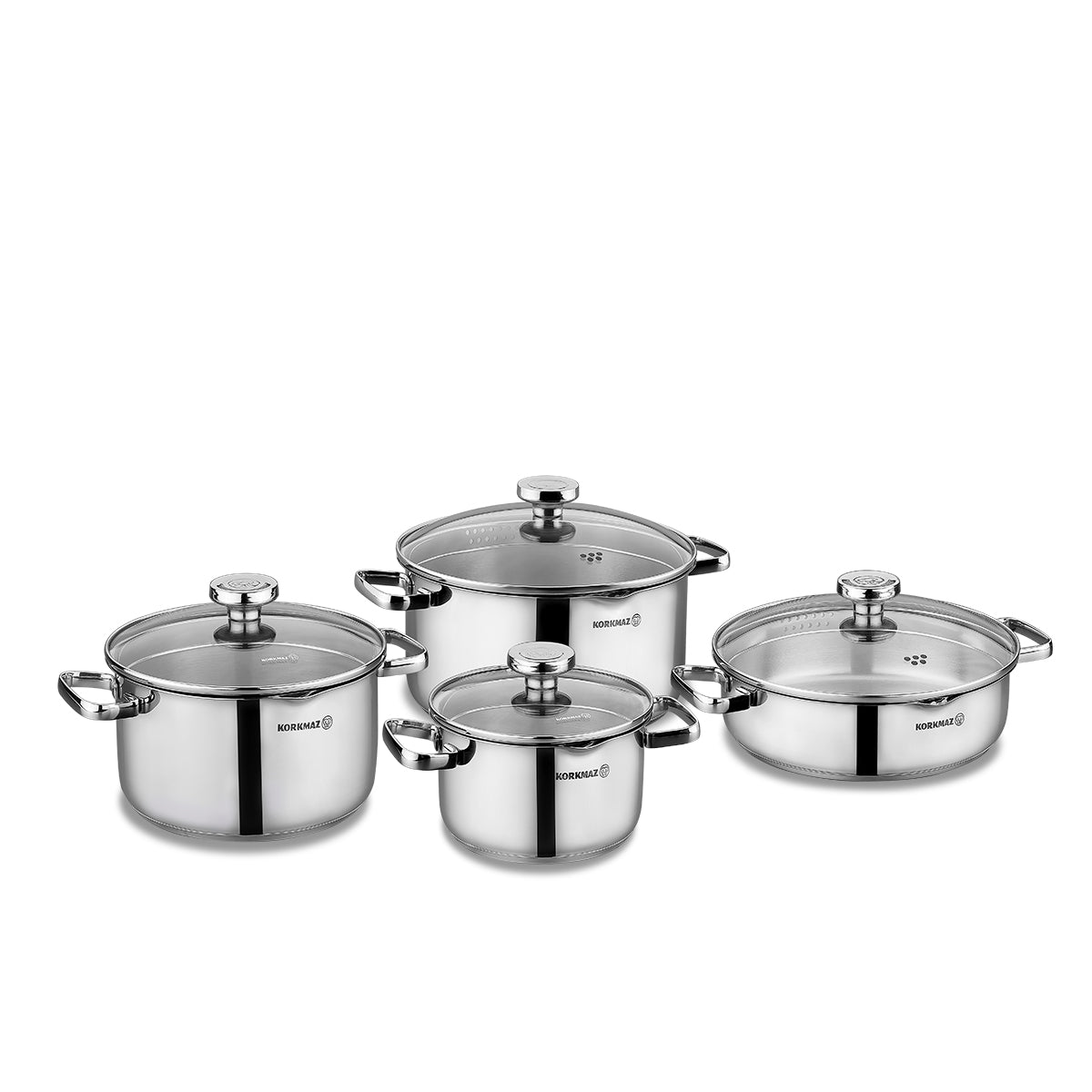 Aqua 8 Piece Pot Set