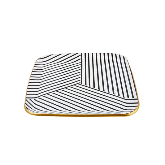 Black Noir Dessert Plate